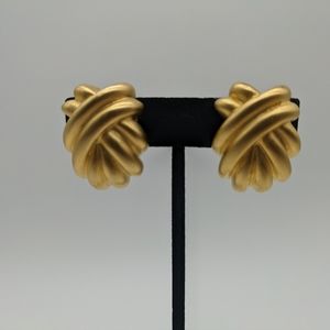 GIVENCHY Runway Vintage Signed Gold Tone